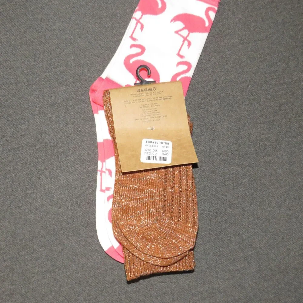 World Wildlife Fund WWF Women's Pink Flamingo Socks